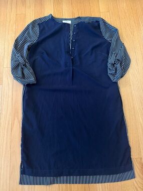LOFT Navy Shirt Dress